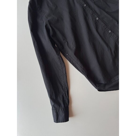 GAP True Black Cotton Poplin Button-Up Classic Shirt, Size S - Picture 8 of 14